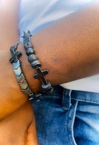 "Chess not Checkers" Bracelet Set